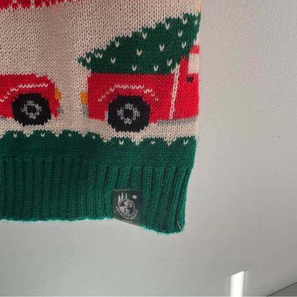 American Eagle Outfitters Dog Turtleneck Christmas Holiday Sweater SizeM Festive - Picture 4 of 5